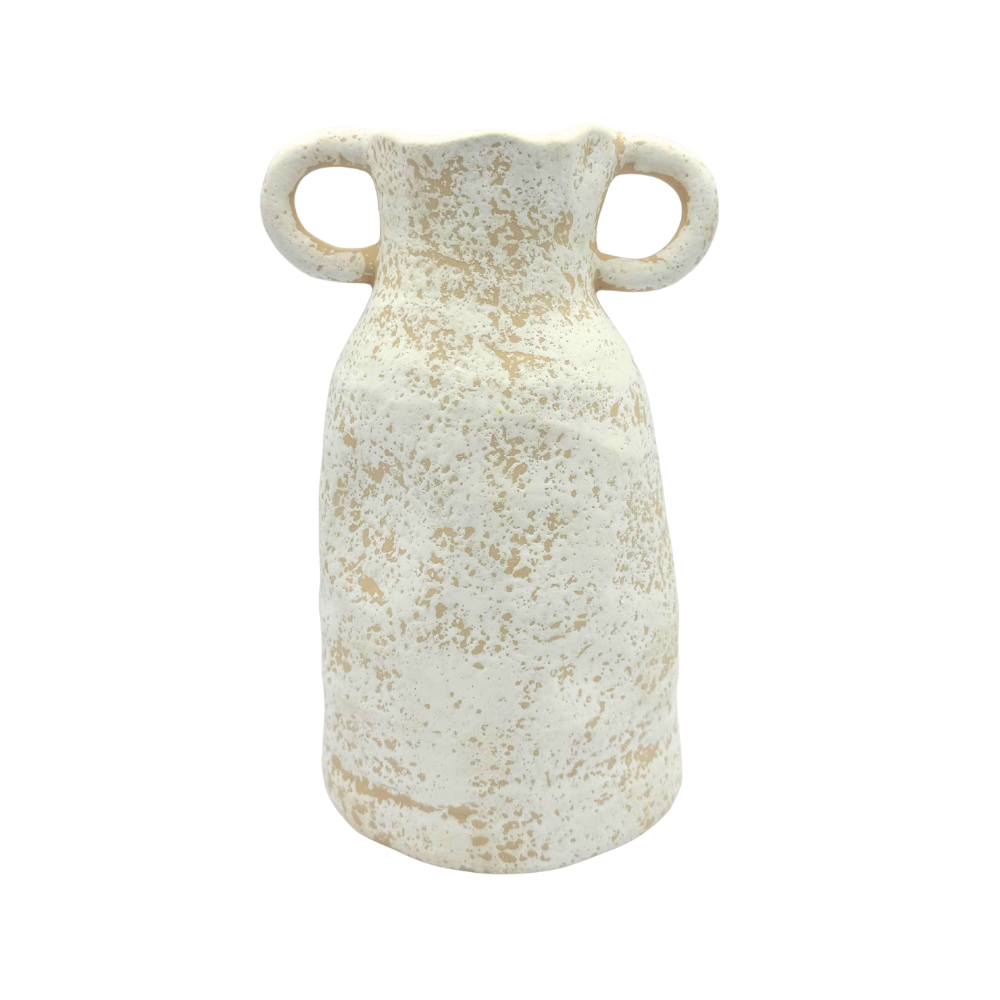Artisanal Series Twin Handle Ceramic Vase