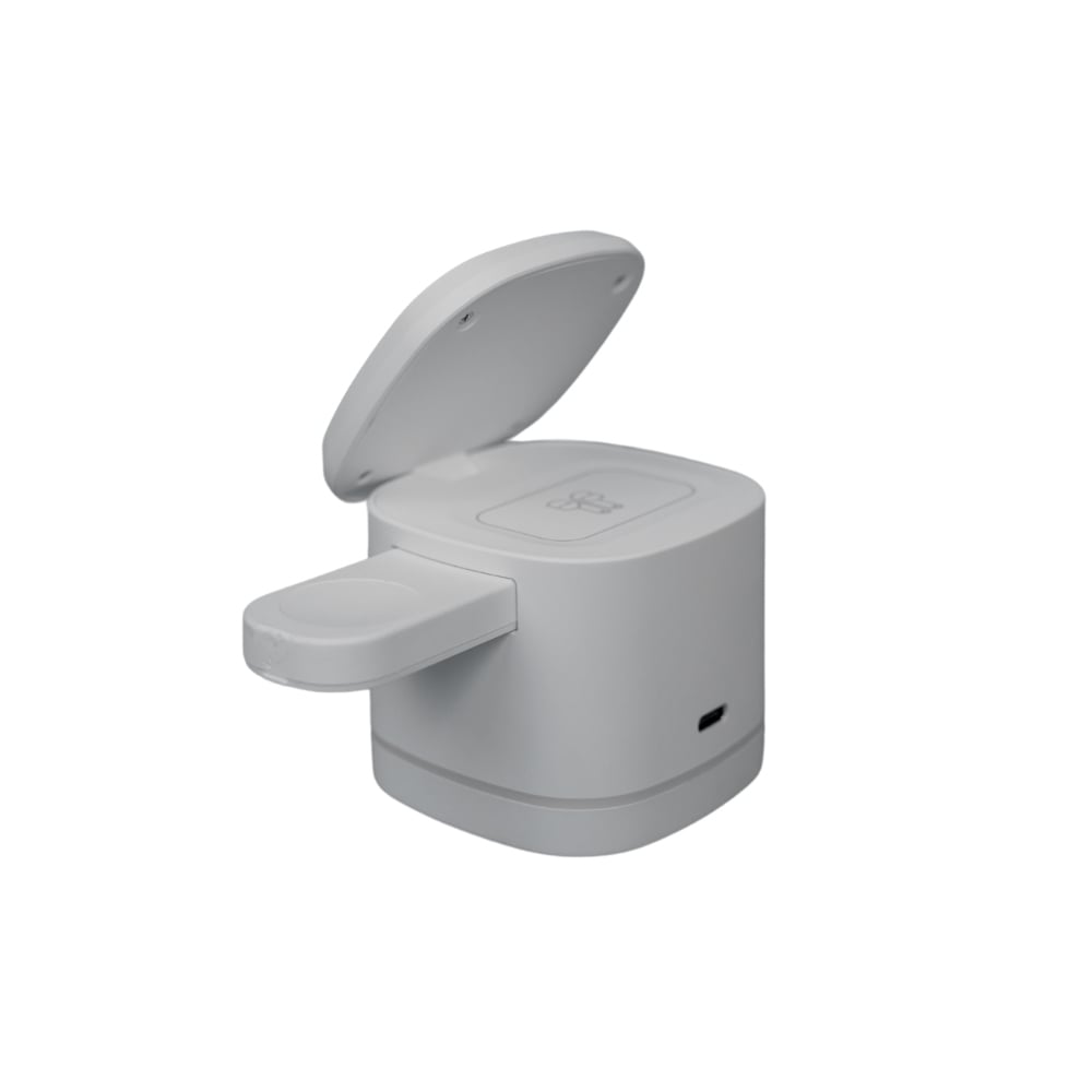 3 in 1 Magnetic Wireless Fast-Charging Station White Mini