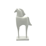 White Knight Stallion Resin Showpiece