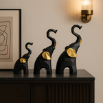 Trio of Black Showpiece