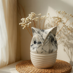 Abstract Owl Ceramic Showpiece