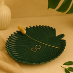 Luxe Leaf Ceramic Showpiece