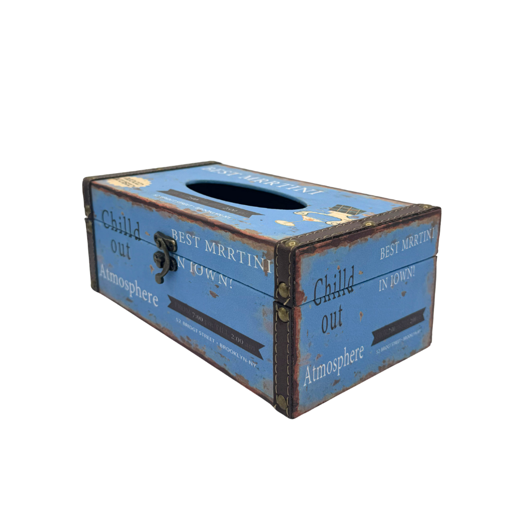 Retro Martini Lounge Decorative Tissue Box