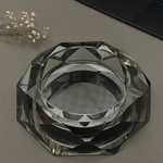 Smoky Crystal Ashtray Dark Grey