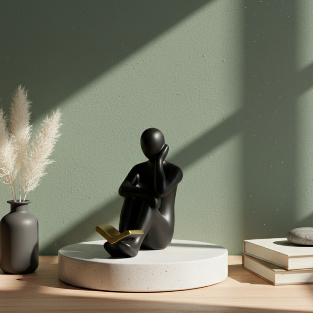 Night Owl Matte Black Showepiece