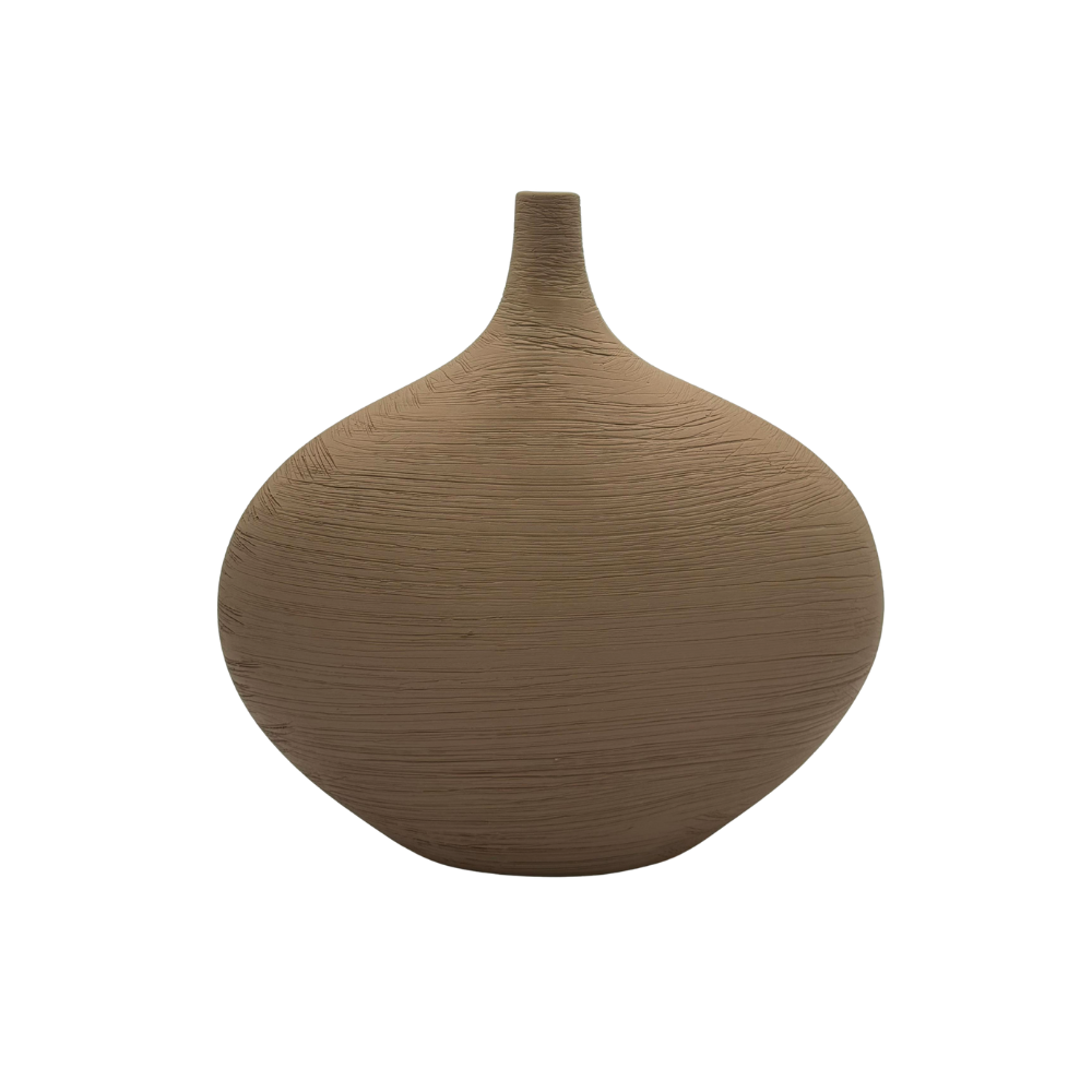 Artisanal Series Cocoa Ceramic Vase