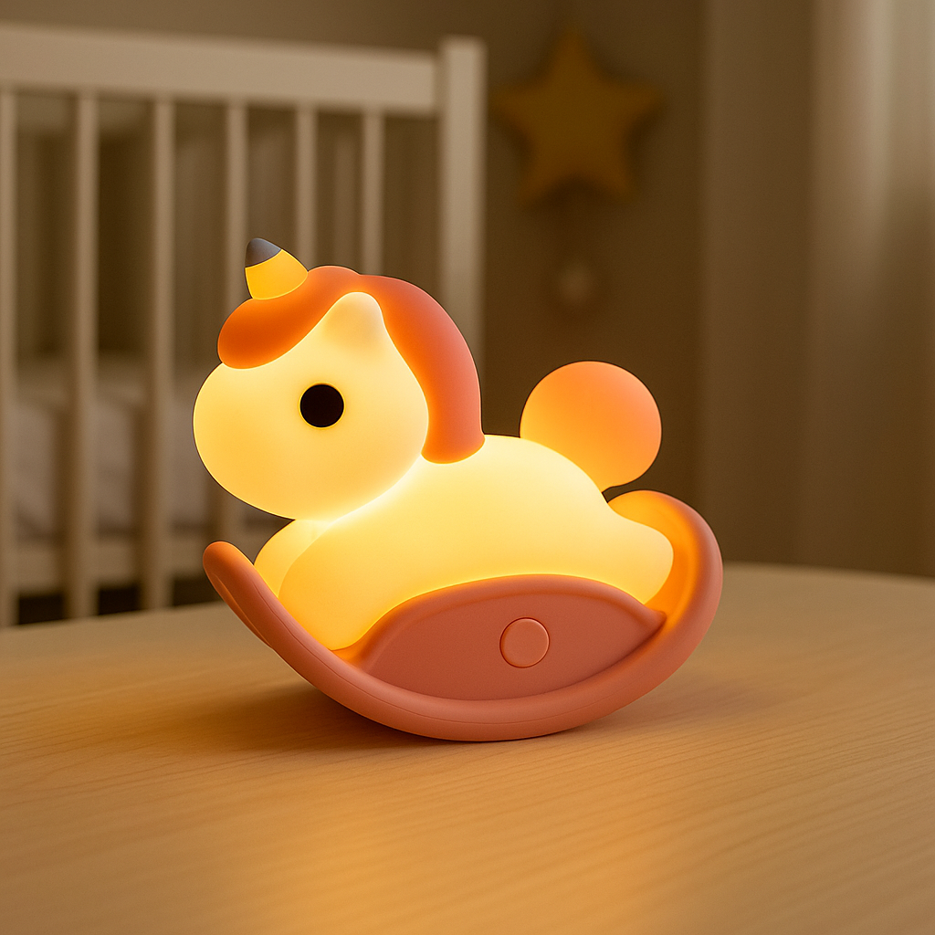 Rocking Unicorn Silicone Night Lamp