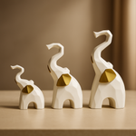 Trio of White Showpiece