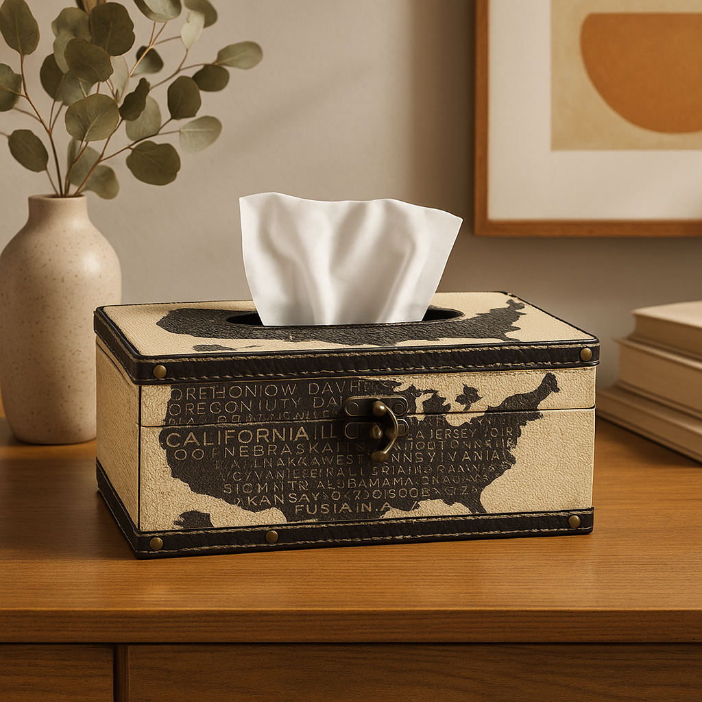 United States Decorative Tissue Box