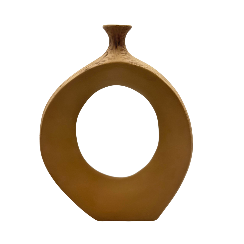 Loop Series Mocha Ceramic Vase