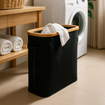 Bamboo Storage Basket Rectangular (Black)