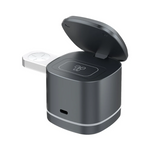 3 in 1 Magnetic Wireless Fast-Charging Station Gray Mini