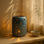 Halo Series Lattern Ceramic Vase