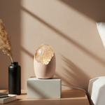 Glow Series Blush Pink Textured Glass Night Lamp