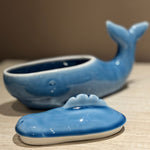 Ocean Blue Whale Ceramic Showpiece