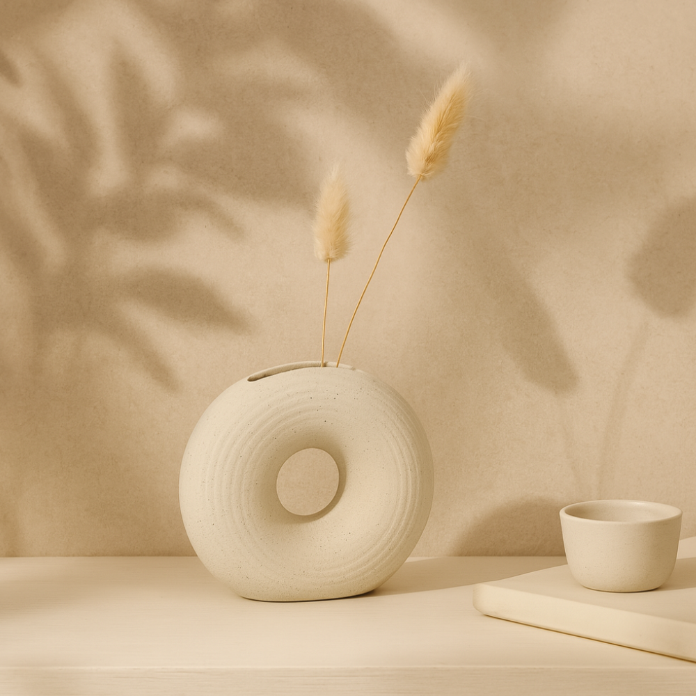 Loop Series Ring Ceramic Vase Small