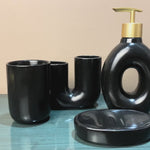 Ceramic Sculpted Bathroom Set