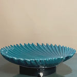 Luxe Leaf Ceramic Showpiece