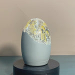 Glow Series Light Gray Textured Glass Night Lamp