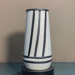 Mono Series Striped Ceramic Vase Medium