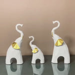 Trio of White Showpiece