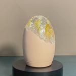 Glow Series Blush Pink Textured Glass Night Lamp